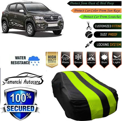Tamanchi Autocare Car Cover For Renault Kwid(Green, Black)