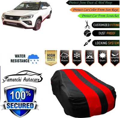 Tamanchi Autocare Car Cover For Toyota Universal For Car(Red, Black)