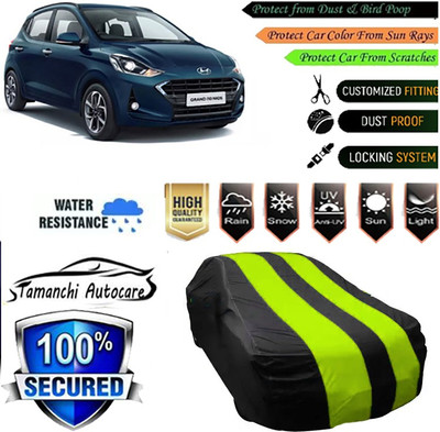Tamanchi Autocare Car Cover For Hyundai Grand i10 Nios(Green, Black)