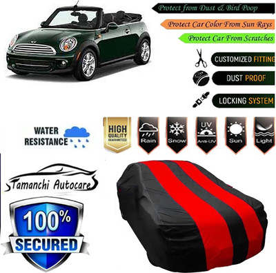 Tamanchi Autocare Car Cover For Mini Universal For Car(Red, Black)