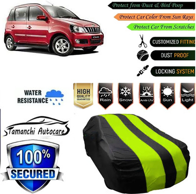Tamanchi Autocare Car Cover For Mahindra Quanto(Green, Black)