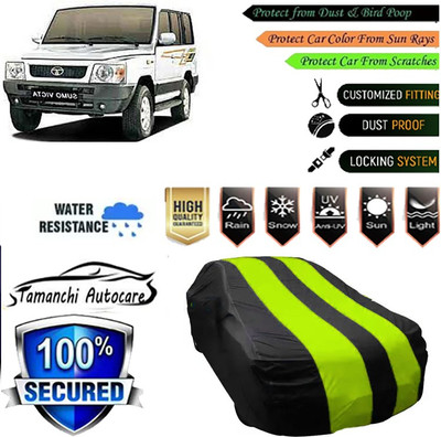 Tamanchi Autocare Car Cover For Tata Sumo Victa(Green, Black)