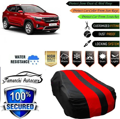 Tamanchi Autocare Car Cover For Kia Sonet(Red, Black)
