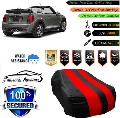 Tamanchi Autocare Car Cover For Mini Cooper(Red, Black)