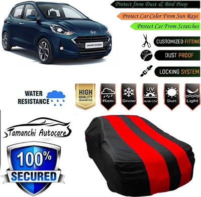 Tamanchi Autocare Car Cover For Hyundai Grand i10 Nios(Red, Black)