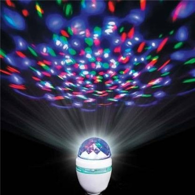 Glamezone Rotating LED Crystal Bulb Magic Disco Light Night Lamp for Party Single Disco Ball(Ball Diameter: 2.5 cm)