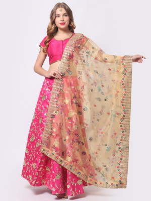 DUPATTA BAZAAR Silk Blend Embroidered Women Dupatta