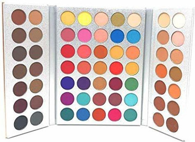 Gabbar 35 Color Studio Eyeshadow Palette, Pop Makeup Inner Artist Matte Shimmer Luminous Velvet Texture Pressed Colors Powder Creamy Eye Shadow Blendable Natural Makeup Palette 70 g(Multicolor)
