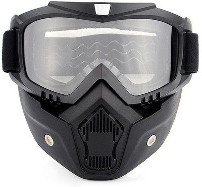 Znee Smart 3 in 1 Bike Scoter Motorcycle Protective Goggles Bike Face Mask Bike Face Shield, Motorcycle Goggles