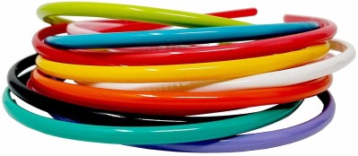 Aravh Trademart Plastic Hair Bands for Girls & women (MULTI-COLOUR) (pack of 12) Hair Band(Multicolor)