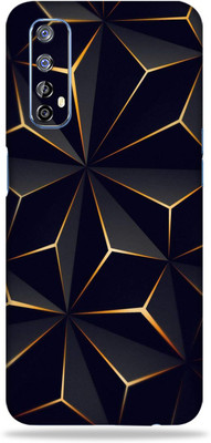 AsSkin Realme 7, real me 7 Mobile Skin(Ultra Super Black Abstract Shape Skin With High Gloss Finish).)