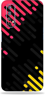 LAMHA Realme 7 Mobile Skin(Ultra Super Abstract Lines With High Matte Finish.,.)