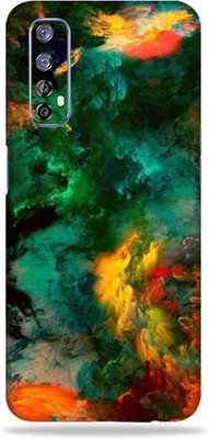 LAMHA Realme 7 Mobile Skin(Ultra Super Multicolor Clouds With High Matte Finish.,.)