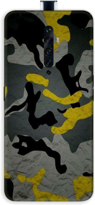 Jeeva Creation OPPO Reno 2z, OPPO Reno 2z Mobile Skin(Ultra Super Camo Yellow Skin With High Matte Finish.)