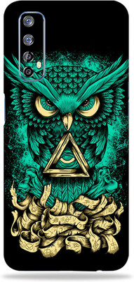 LAMHA Realme 7 Mobile Skin(Ultra Super Angry Owl With High Matte Finish.,.)