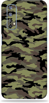 LAMHA Realme 7 Mobile Skin(Ultra Super Camo Green With High Matte Finish.,.)