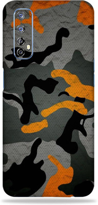 LAMHA Realme 7 Mobile Skin(Ultra Super Camo Orange With High Matte Finish.,.)