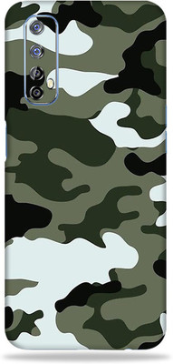 LAMHA Realme 7 Mobile Skin(Ultra Super Camo Winter With High Matte Finish.,.)