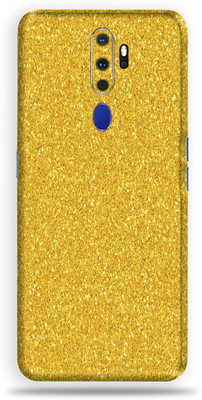 Jeeva Creation Oppo A5, oppo a5 Mobile Skin(Ultra Golden Gliter1 Skin With High Matte Finish.)
