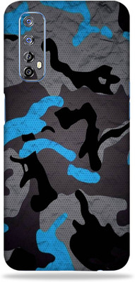 LAMHA Realme 7 Mobile Skin(Ultra Super Camo Blue With High Matte Finish.,.)