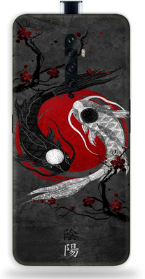 Jeeva Creation OPPO Reno 2z, OPPO Reno 2z Mobile Skin(Ultra Sticker Yin Yang Skin With High Matte Finish.)