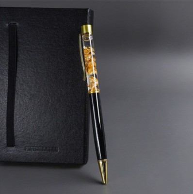 Hayman Luxury with 24K Gold Flakes Ball Pen(Ink Color - Blue)