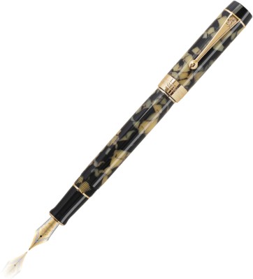 Hayman Jinhao 24 CT Gold Plated Marble Finish Premium Fountain Pen(Blue, Black)