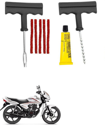 Giinix Bike 5 Rubber Strips Plugs Tubeless Flat Tyre For Honda CB Tubeless Tyre Puncture Repair Kit