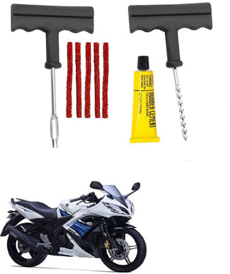 Giinix Bike 5 Rubber Strips Plugs Tubeless Flat Tyre For Yamaha YZF R15 S Tubeless Tyre Puncture Repair Kit