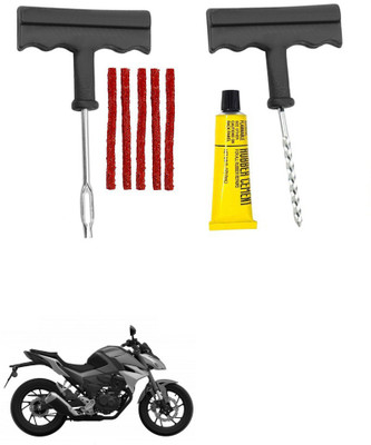 Giinix Bike 5 Rubber Strips Plugs Tubeless Flat Tyre For Honda CBF Tubeless Tyre Puncture Repair Kit