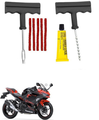 Giinix Bike 5 Rubber Strips Plugs Tubeless Flat Tyre For Kawasaki Ninja 250 Tubeless Tyre Puncture Repair Kit