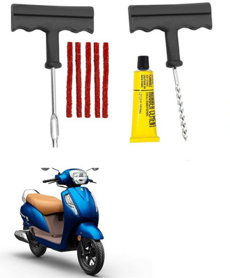 Giinix Bike 5 Rubber Strips Plugs Tubeless Flat Tyre For Suzuki Access Tubeless Tyre Puncture Repair Kit