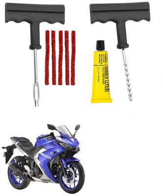 Giinix Bike 5 Rubber Strips Plugs Tubeless Flat Tyre For Yamaha YZF R3 Tubeless Tyre Puncture Repair Kit