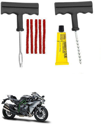 Giinix Bike 5 Rubber Strips Plugs Tubeless Flat Tyre For Kawasaki Ninja H2 Tubeless Tyre Puncture Repair Kit