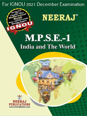 MPSE1, India And The World (English Medium), IGNOU Master Of Arts (Political Science) (MPS) Neeraj Publications | Guide For MPSE-1 For December 2021 Exams With Sample Papers(Paperback, Expert Panel of Neeraj Publications 2021)