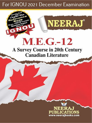 MEG12, A Survey Course In0th Century Canadian Literature (English Medium), IGNOU Master Of Arts (English)(MEG) Neeraj Publications | Guide For MEG-12 For December 2021 Exams With Sample Papers(Paperback, Expert Panel of Neeraj Publications 2021)