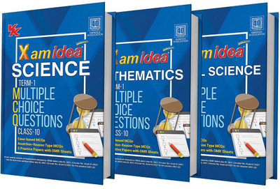 Xam Idea CBSE MCQs Chapterwise For Term I, Class 10 Mathematics, Science & Social Science (Set Of 3) (With Massive Question Bank And OMR Sheets For Real-Time Practise) Paperback – 1 September 202(Paperback, examidea editorial) Xam Idea CBSE MCQs Chapterwise For Term I, Class 10 Mathematics, Science & Social Science (Set Of 3) (With Massive Question Bank And OMR Sheets For Real-Time Practise) Paperback – 1 September 202(Paperback, examidea editorial)