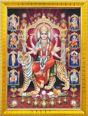 koshtak Durga Maa/Ambe/Sherawali/Nav Durga /Navratri Pooja Photo Religious Frame