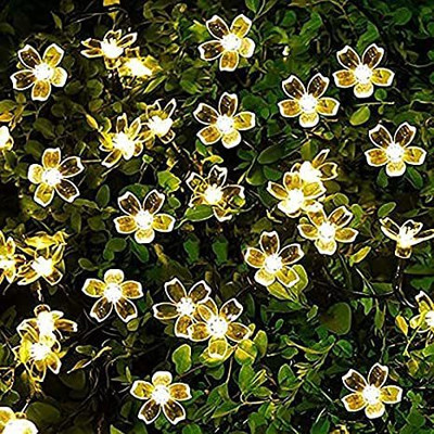 Pride Kraft 14 LEDs 3.05 m Yellow Steady Flower Rice Lights(Pack of 1)