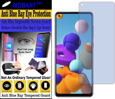 MOBART Impossible Screen Guard for SAMSUNG GALAXY A21S (Impossible UV AntiBlue Light)(Pack of 1)
