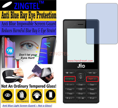 ZINGTEL Impossible Screen Guard for JIO LYF F41 (Impossible UV AntiBlue Light)(Pack of 1)
