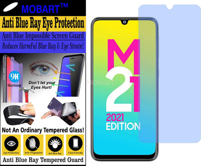 MOBART Impossible Screen Guard for SAMSUNG GALAXY M21 2021 EDITION (Impossible UV AntiBlue Light)(Pack of 1)