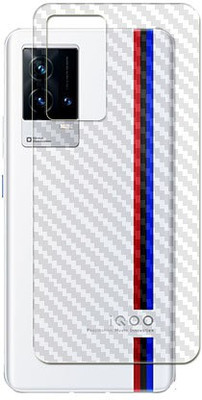 SOMTONE Screen Guard for Vivo iQOO 8 Back Carbon Fiber Skin(Pack of 1)