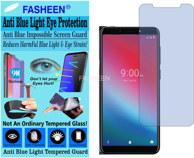 Fasheen Tempered Glass Guard for LAVA Z52 PRO (Impossible UV AntiBlue Light)(Pack of 1)