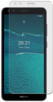SOMTONE Tempered Glass Guard for Nokia C01 Plus Front Matte(Pack of 1)