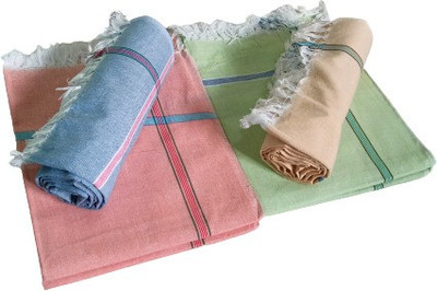 GOPAL HANDLOOMS Cotton 500 GSM Bath Towel Set(Pack of 4)
