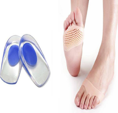 DESIRE TERENDZ Silicon Gel Toe Forefoot Pads and Silicone Gel Heel Pad Protector Insole Insole