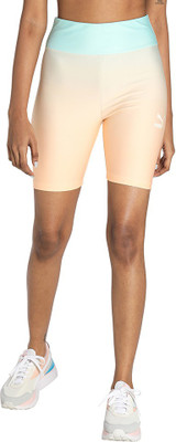 PUMA Solid Women Blue Tights