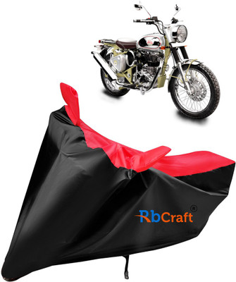 Rbcraft Waterproof Two Wheeler Cover for Royal Enfield(Bullet Trials 500, Red, Black)