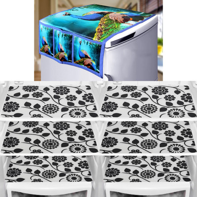 Flipkart SmartBuy Fridge Mat(Width: 43 cm, Blue)